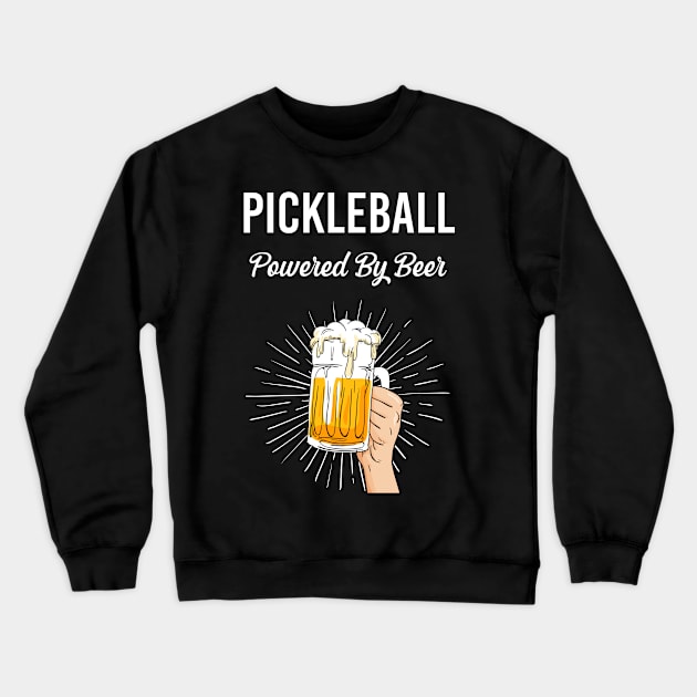 Beer Pickleball Crewneck Sweatshirt by Happy Life